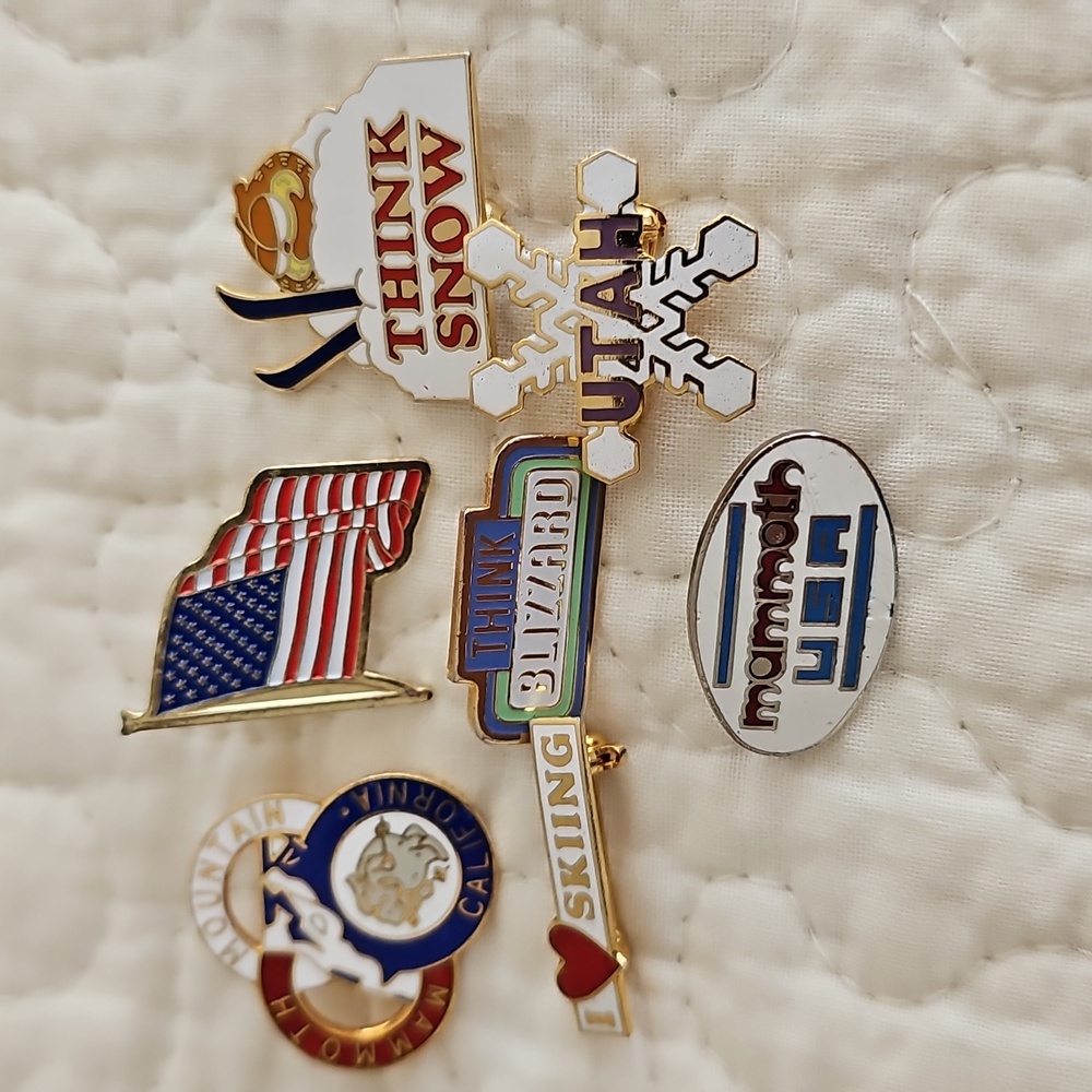 Vintage USA Souvenir Ski Pins - Picture 10 of 10
